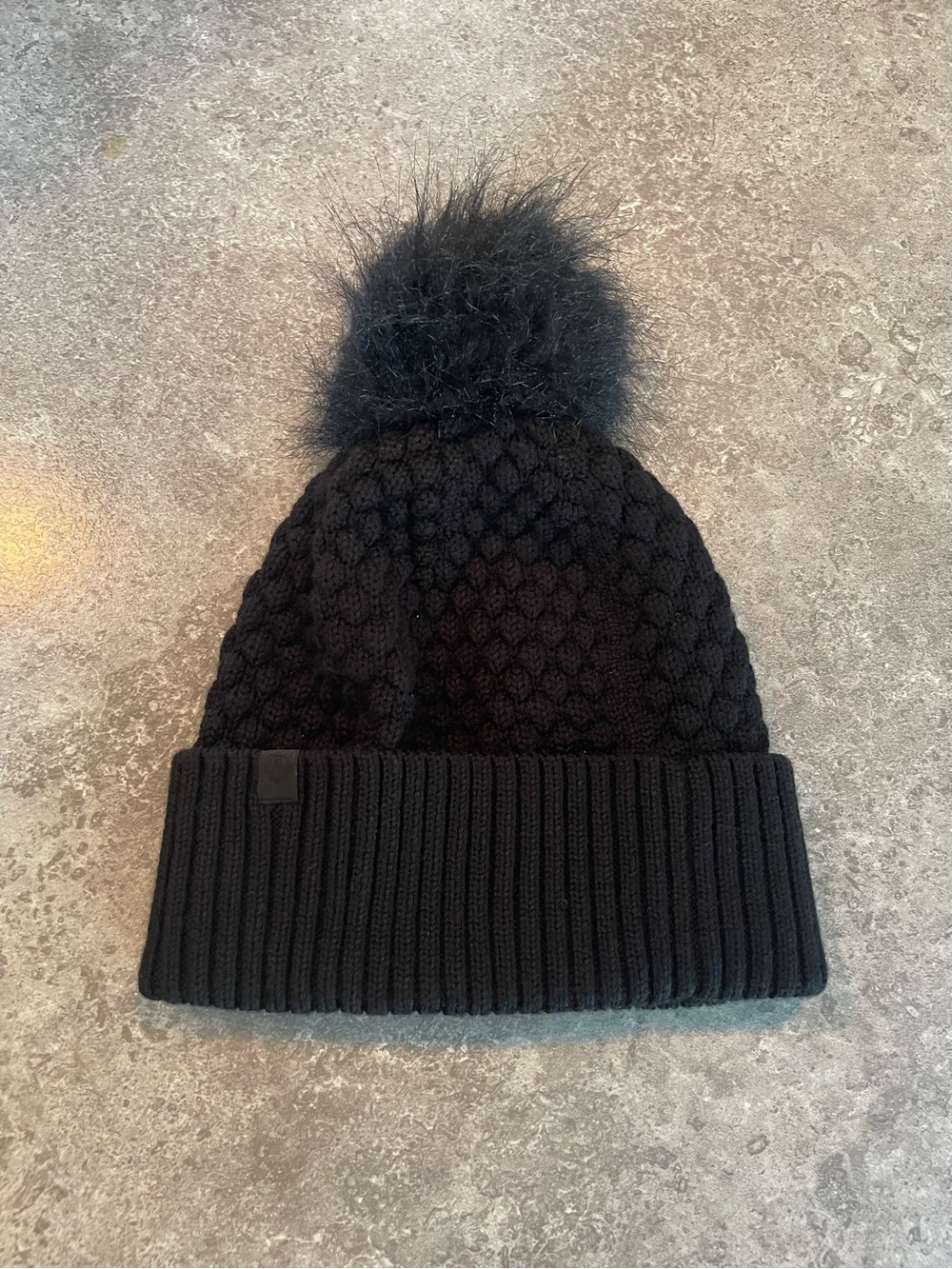 lululemon athletica Black Knit Pom Beanie